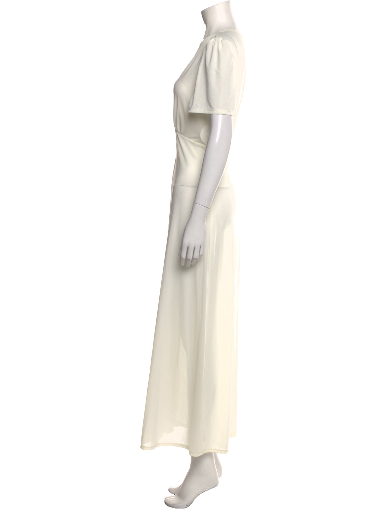 Staud V-Neck Long Dress