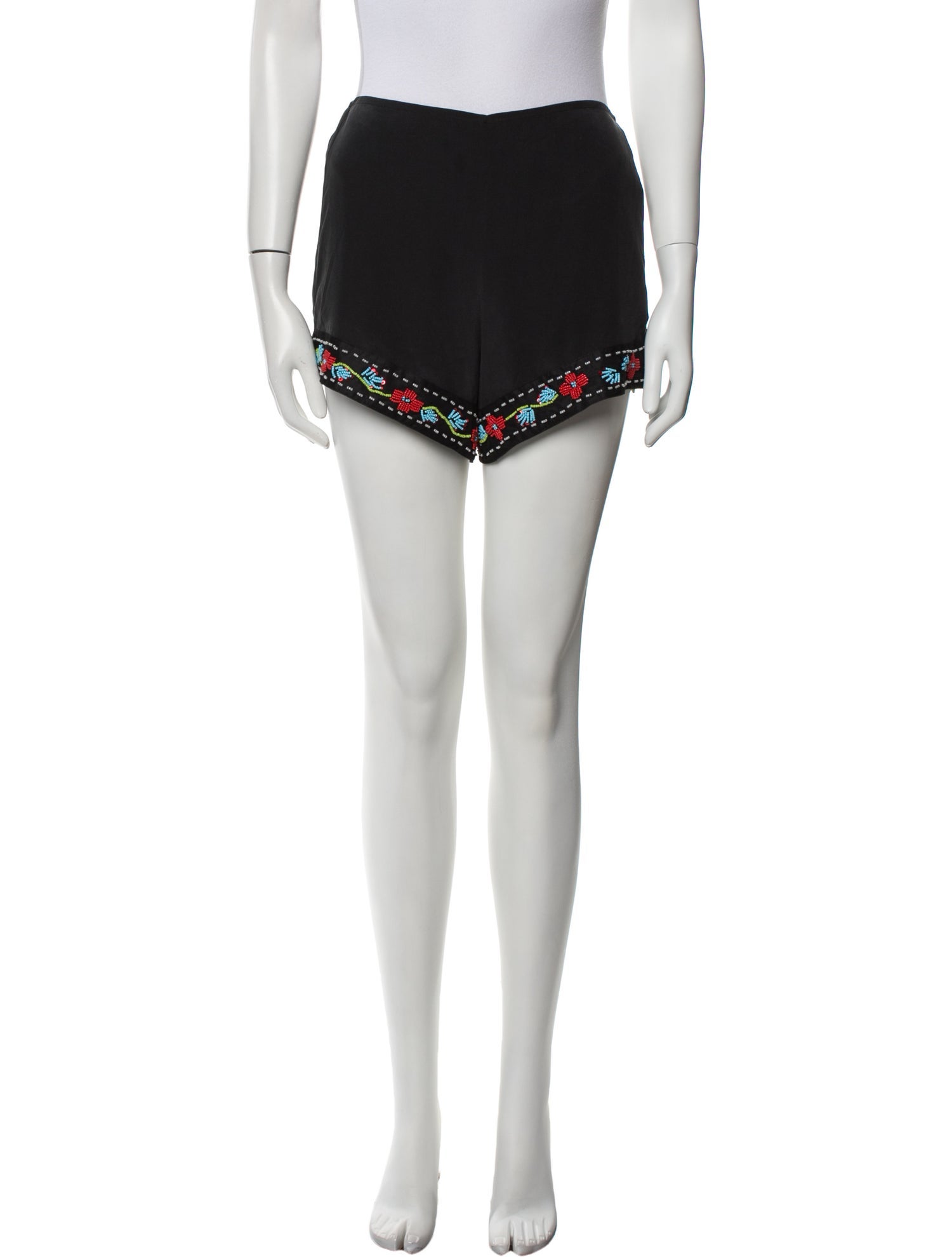 Staud Silk Mini Shorts