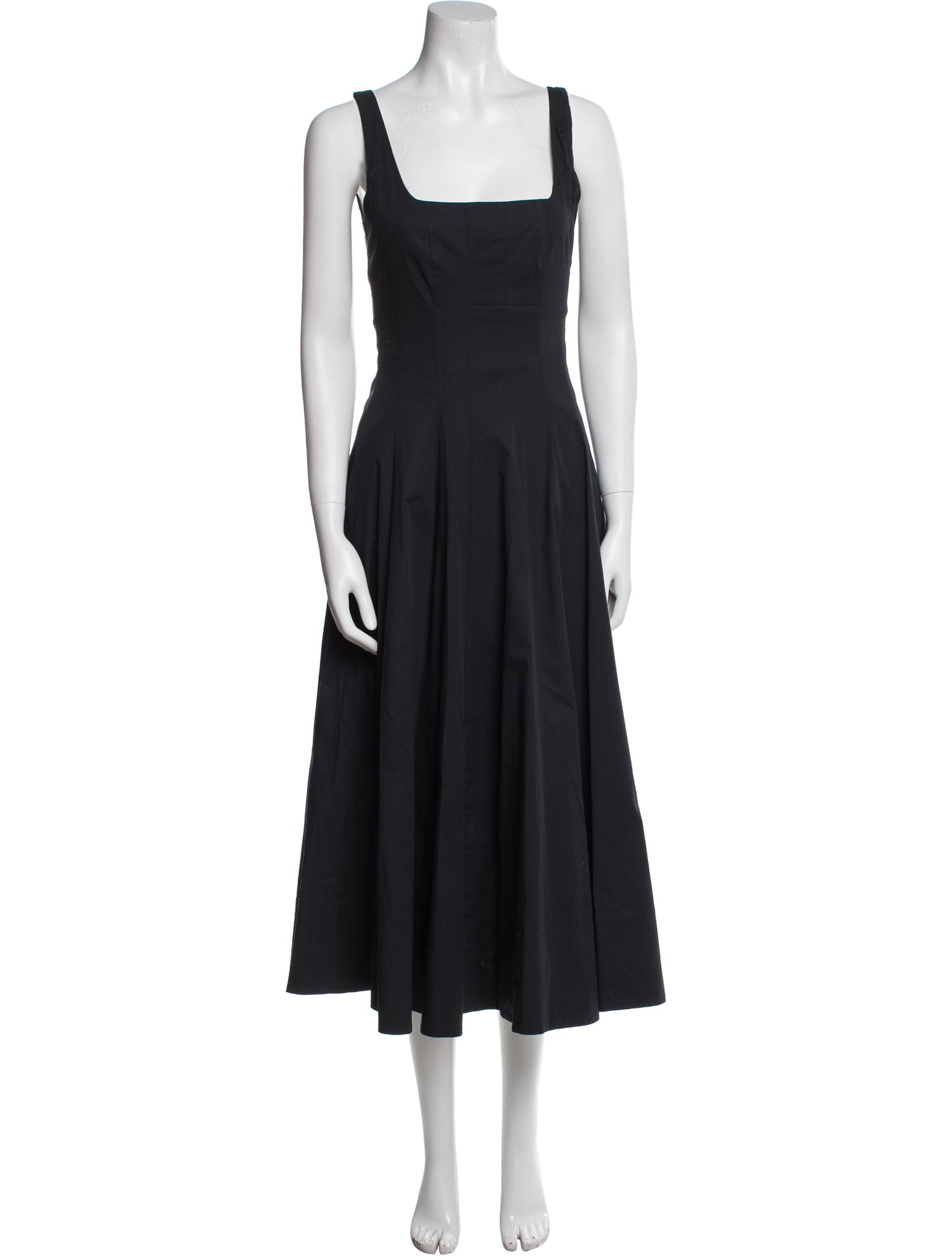 Staud Square Neckline Long Dress