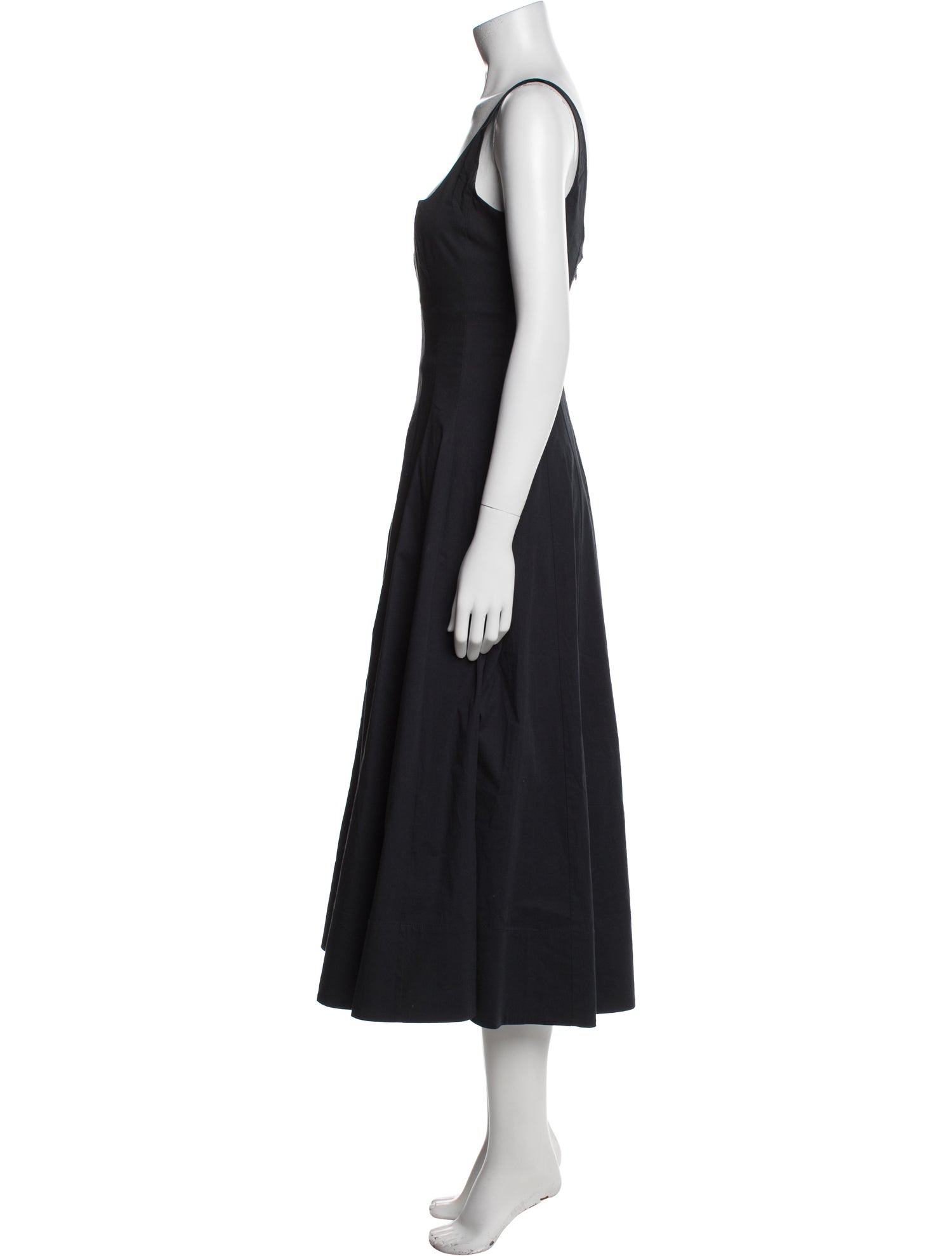 Staud Square Neckline Long Dress