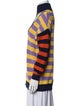 Staud Striped Mock Neck Sweater