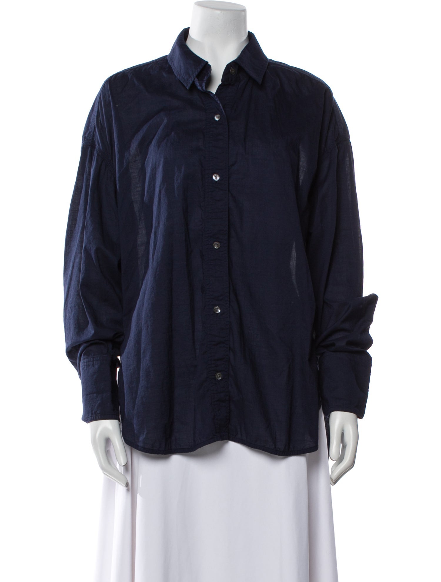 Staud Long Sleeve Button-Up Top