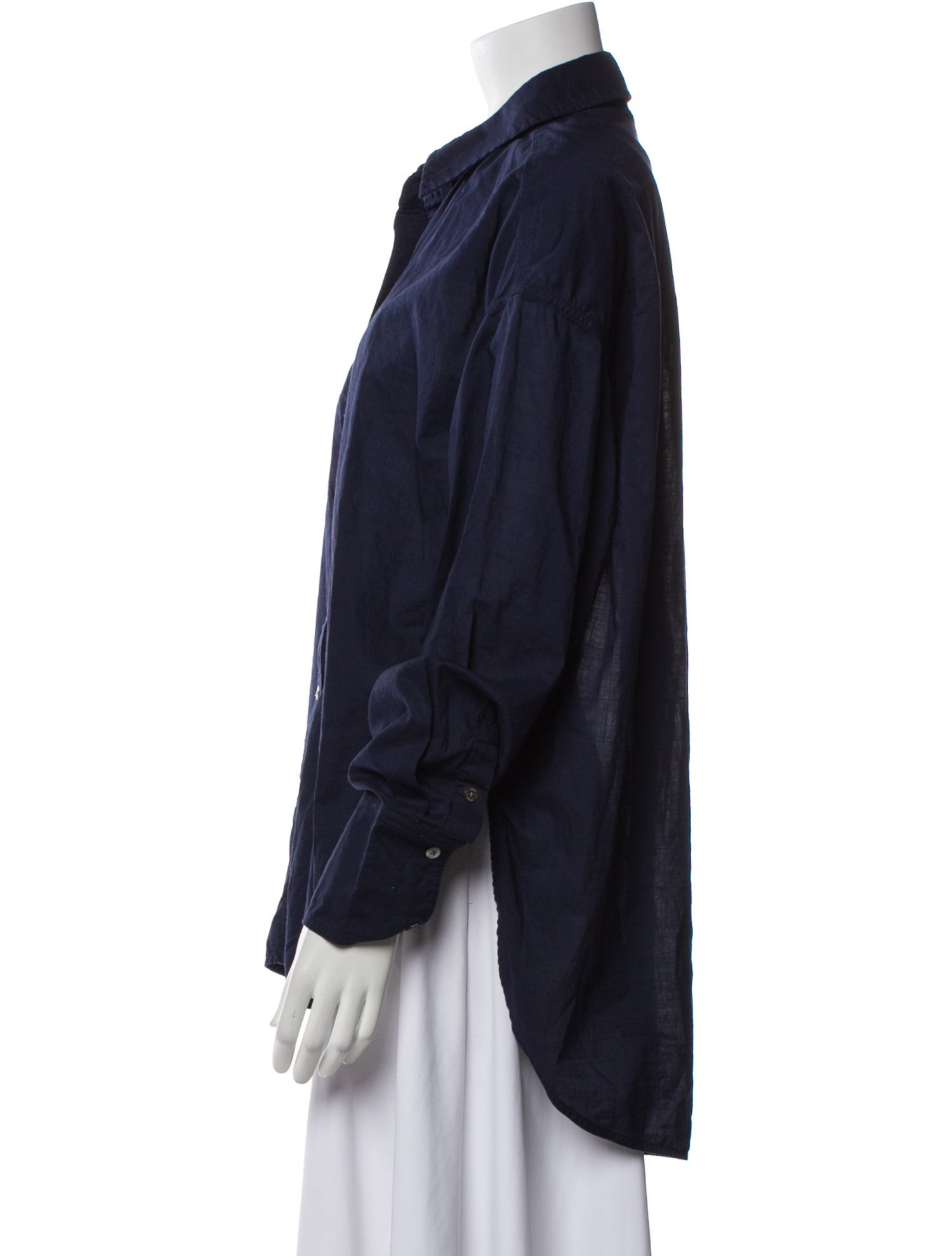 Staud Long Sleeve Button-Up Top