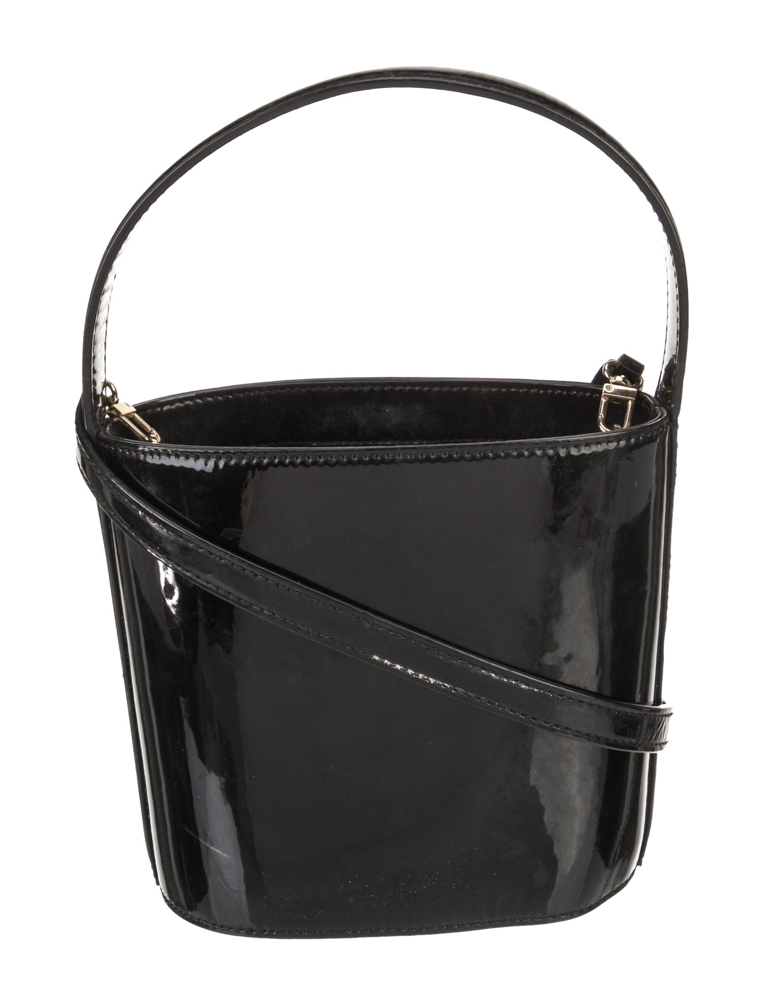Staud Patent Leather Bucket Bag