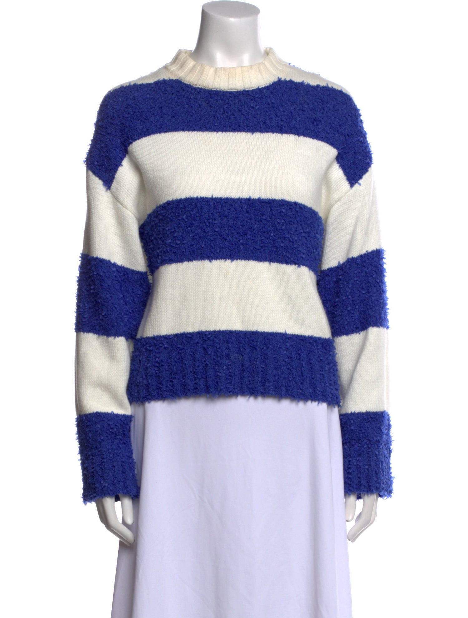 Staud Striped Crew Neck Sweater
