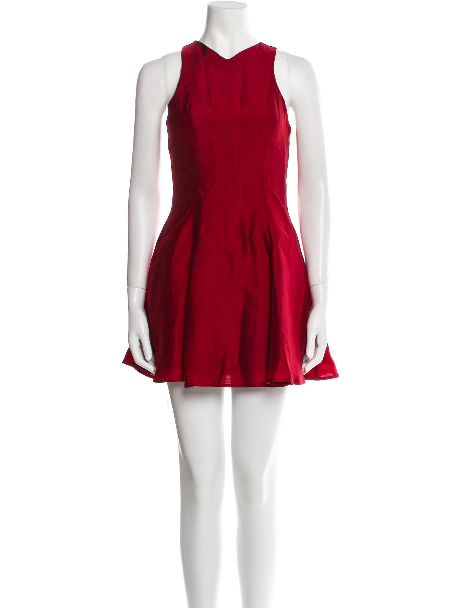 Staud Square Neckline Mini Dress