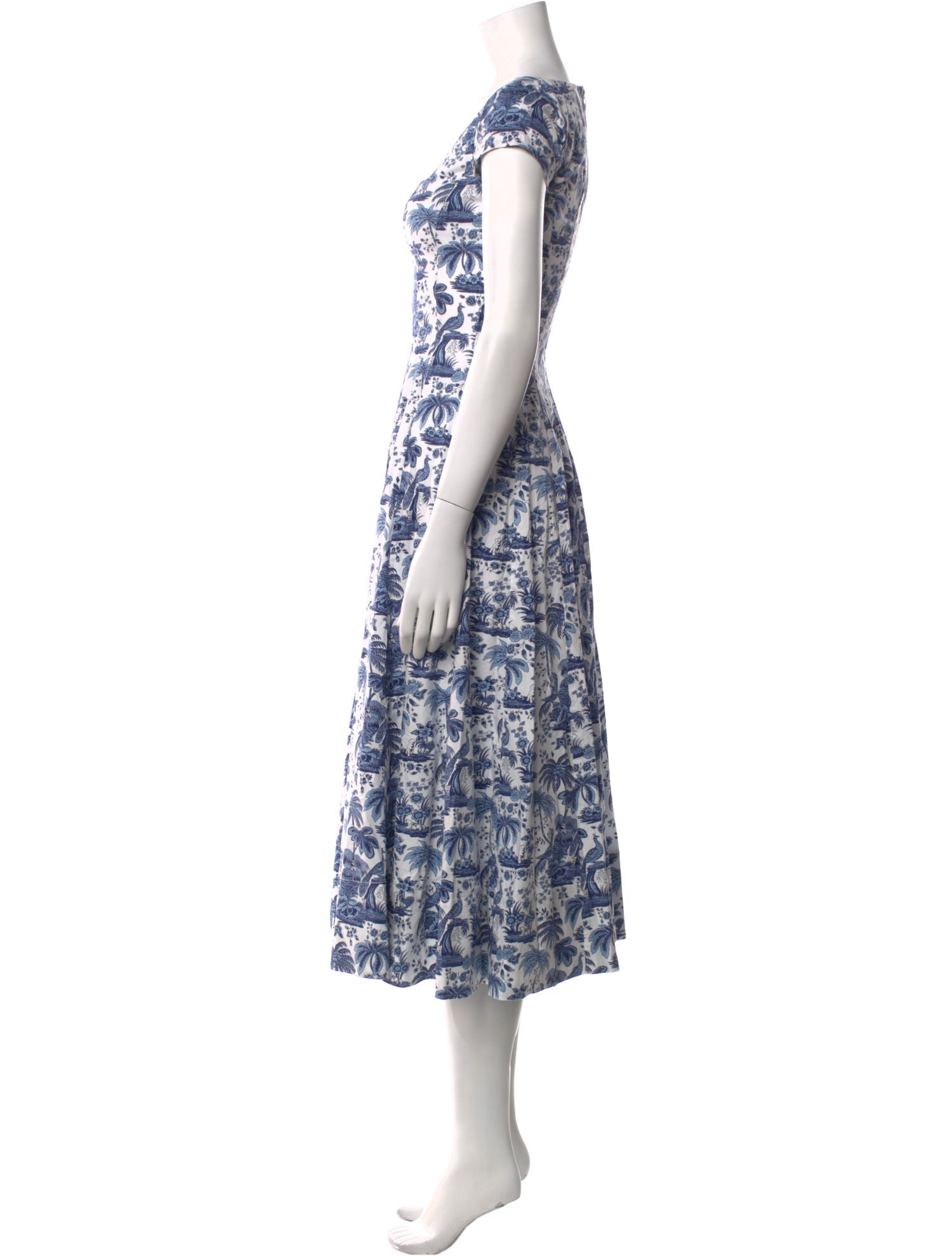 Staud Floral Print Long Dress