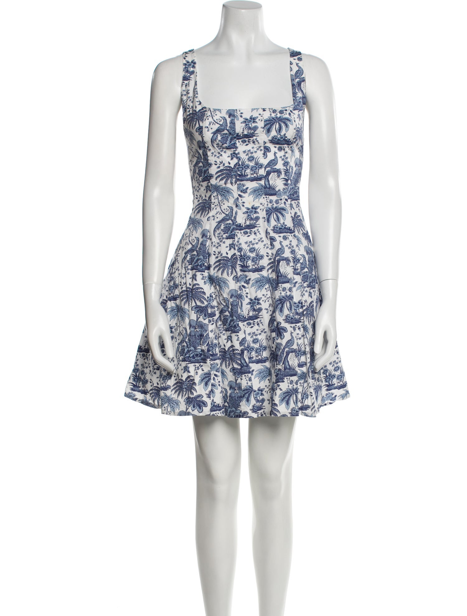 Staud Floral Print Mini Dress