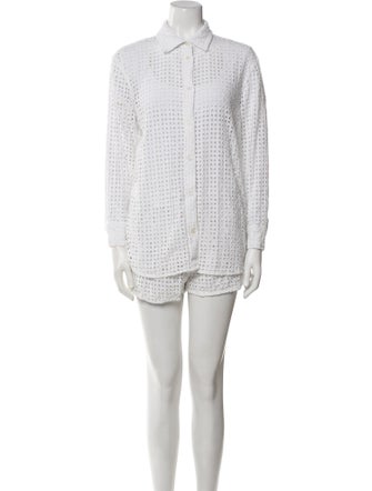 Staud Lace Pattern Lounge Set