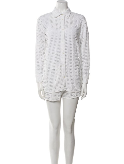 Staud Lace Pattern Lounge Set