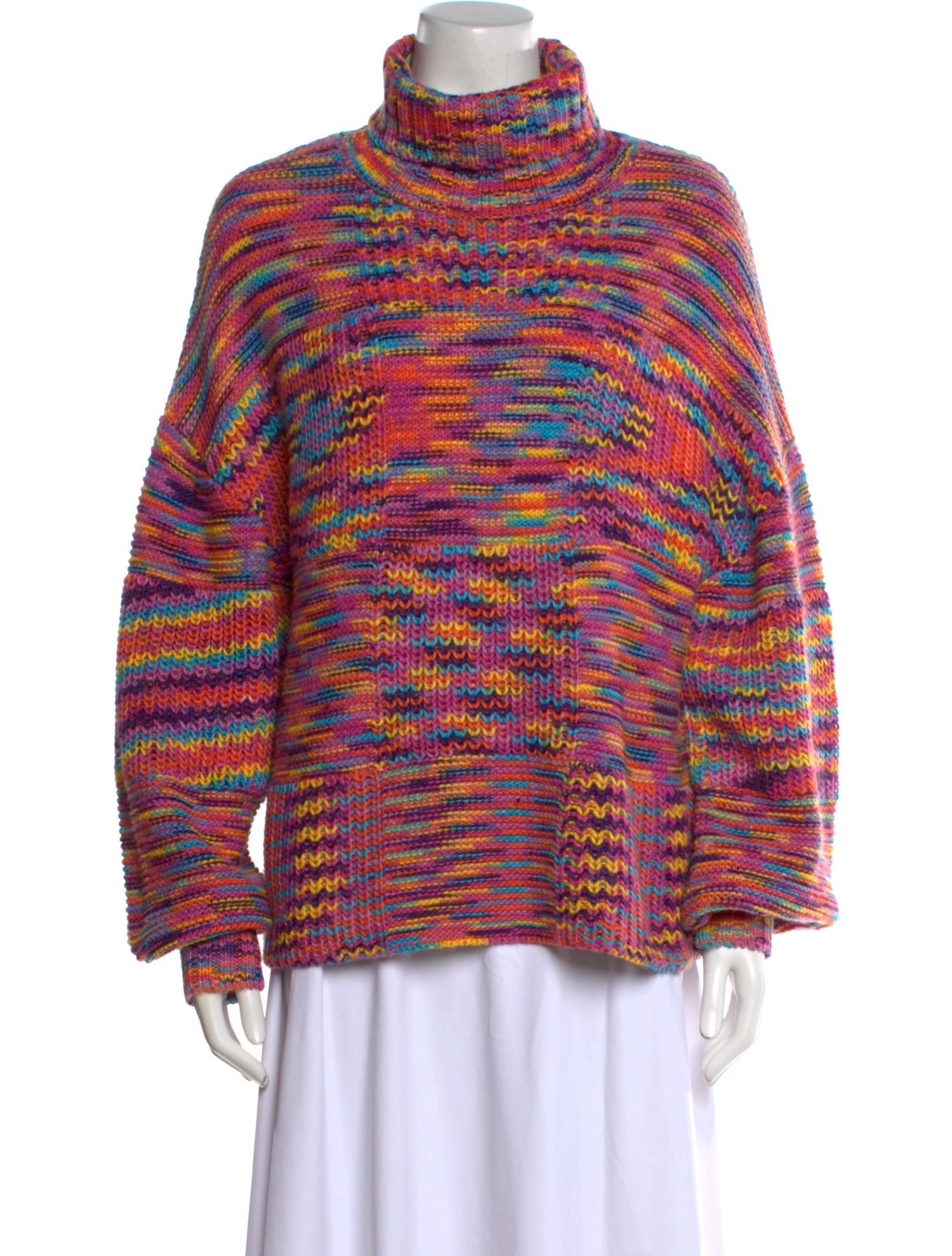 Staud Striped Turtleneck Sweater