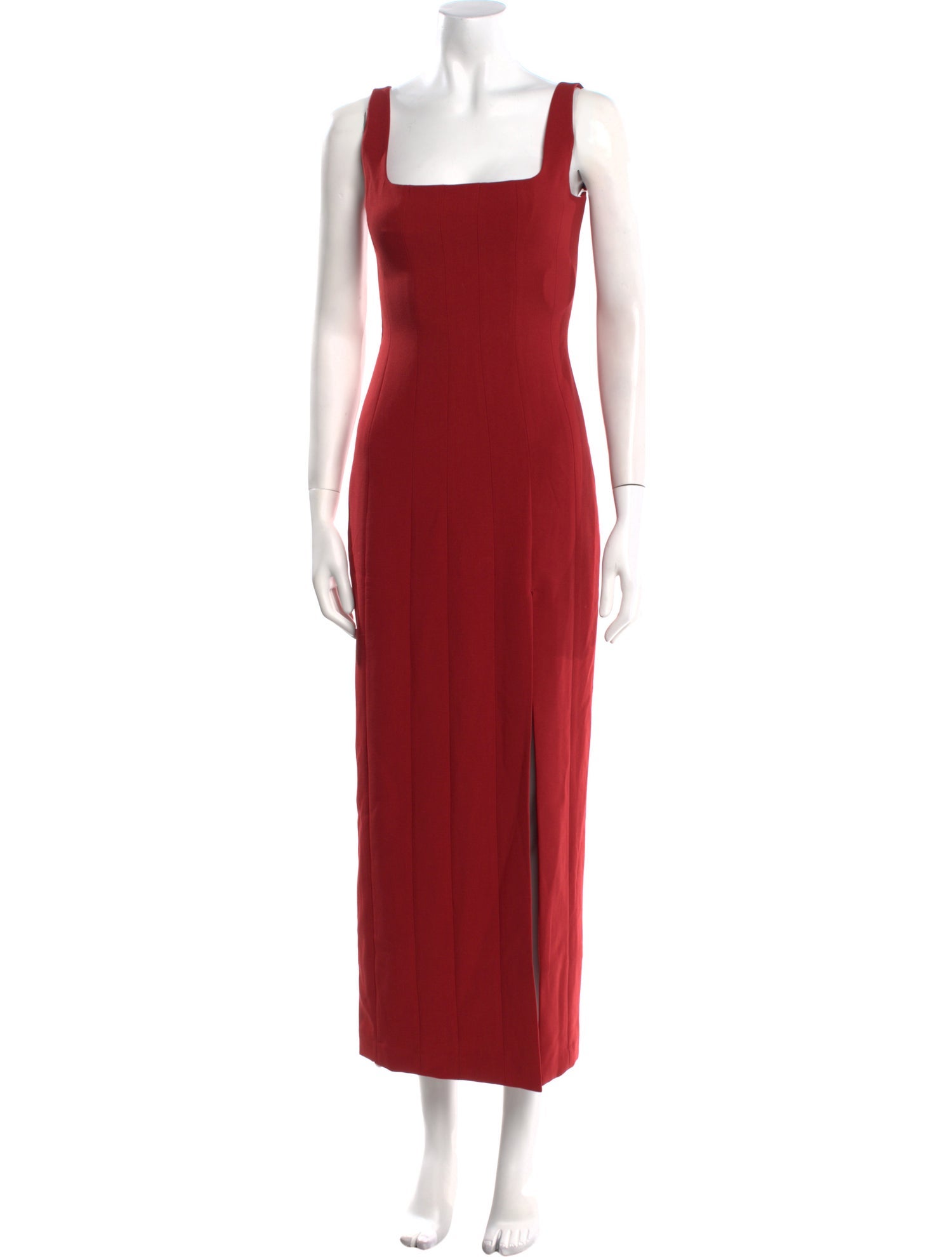 Staud Square Neckline Long Dress