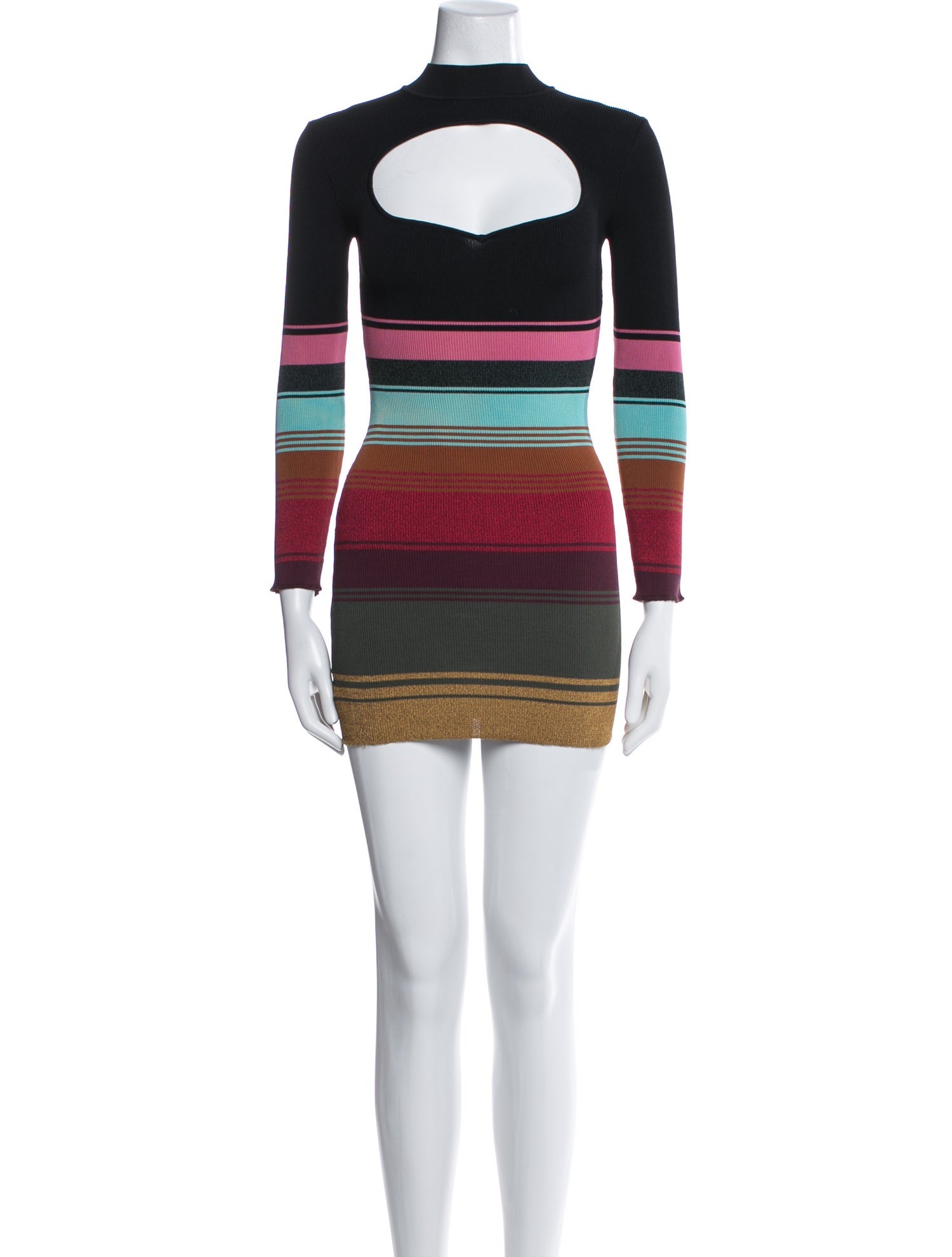 Staud Striped Mini Dress