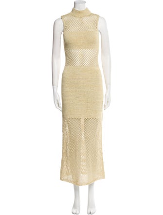 Staud Turtleneck Long Dress