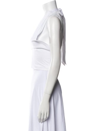 Staud V-Neck Sleeveless Crop Top