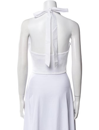 Staud V-Neck Sleeveless Crop Top