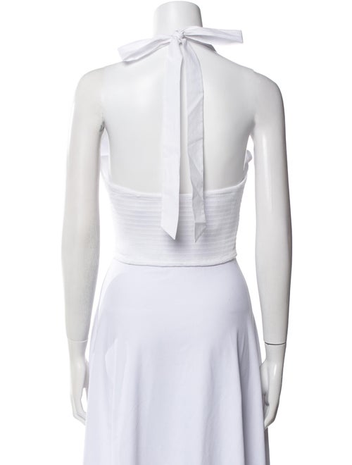 Staud V-Neck Sleeveless Crop Top