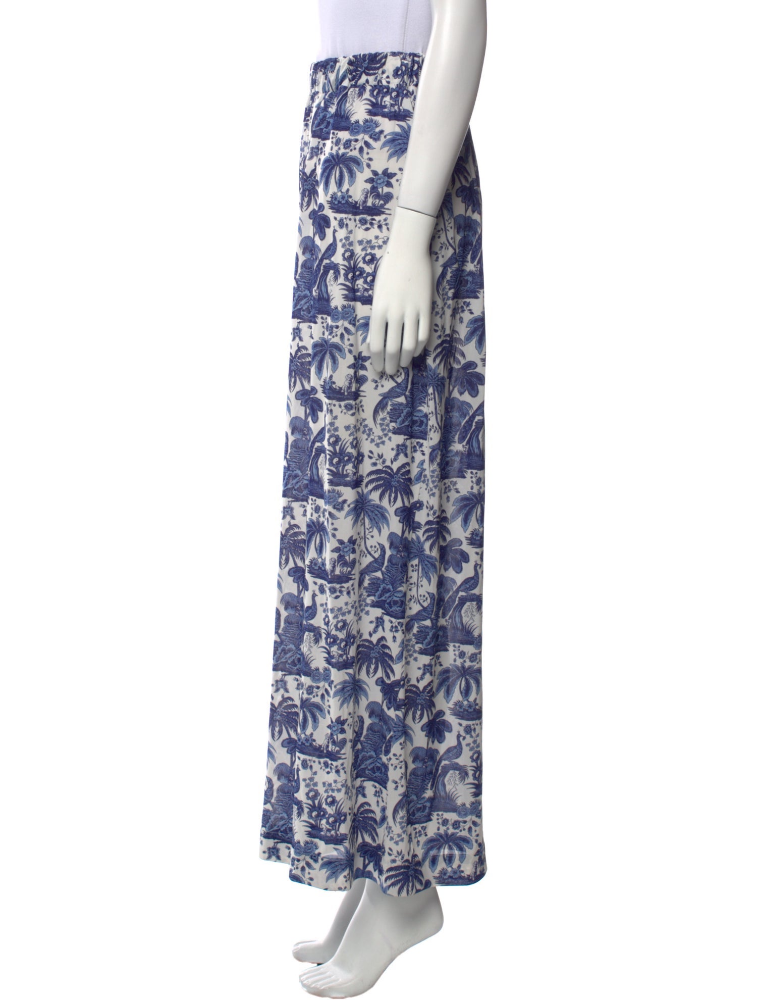 Staud Floral Print Wide Leg Pants