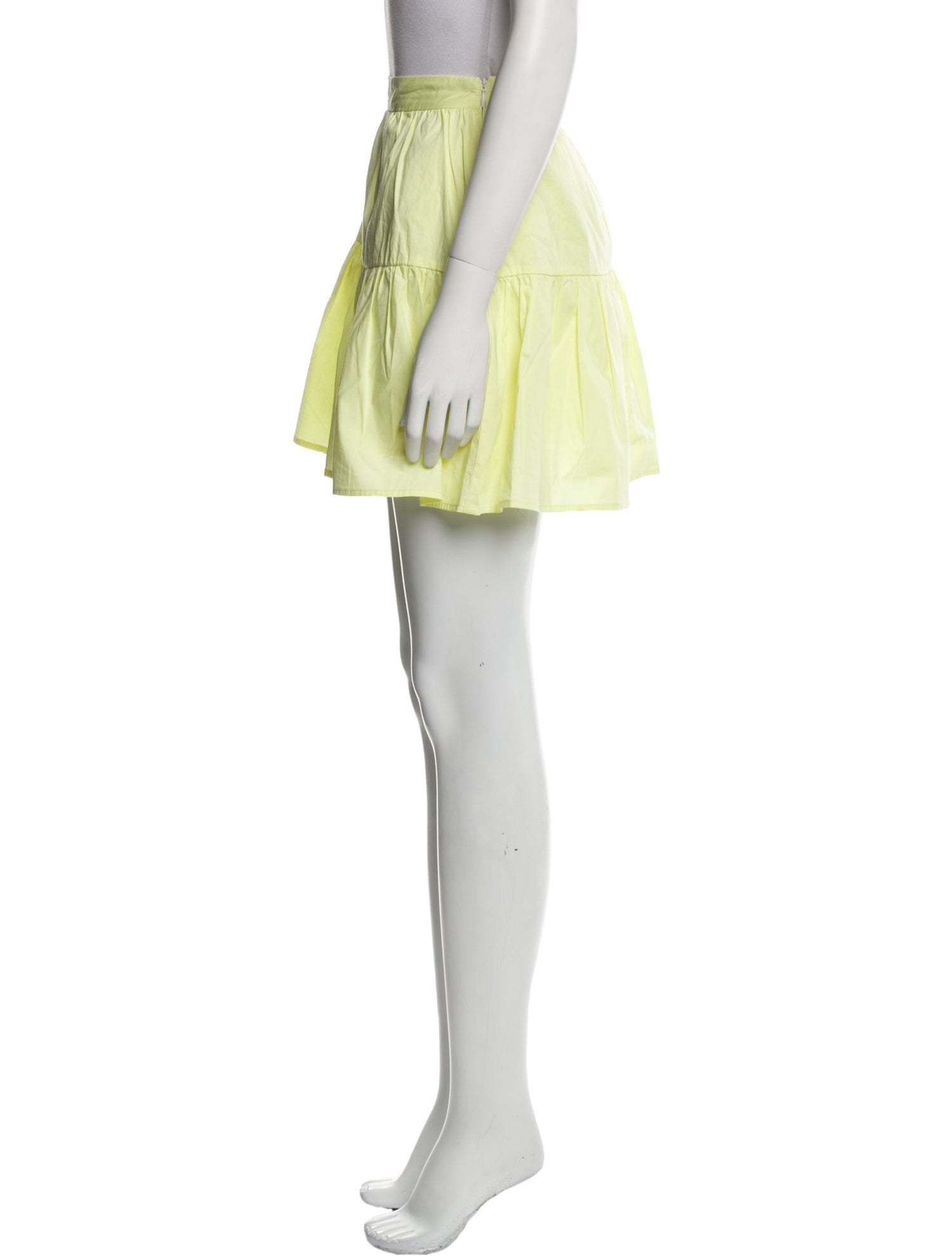 Staud Ruffle Embellishment Mini Skirt