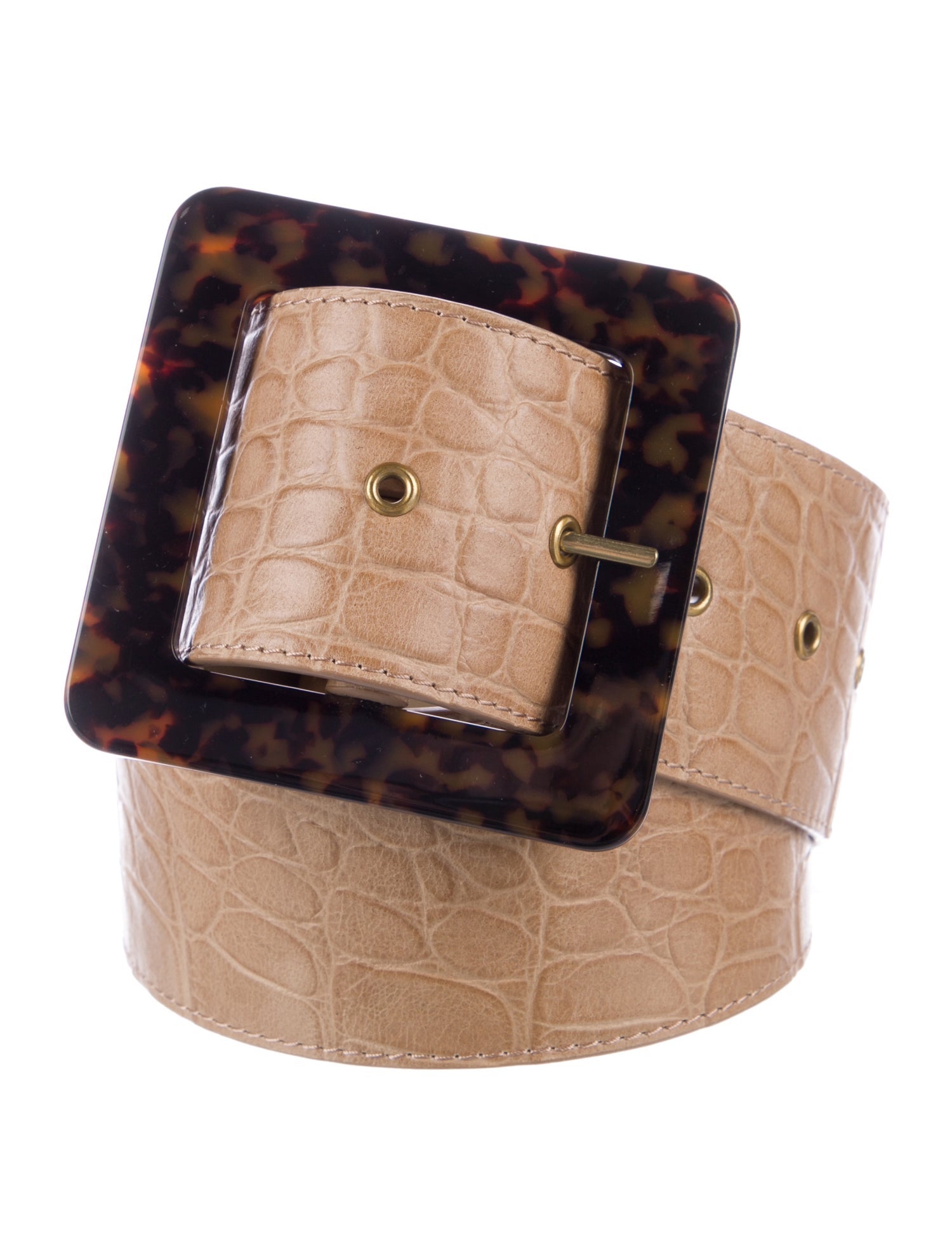 Staud Wide Leather Waist Belt