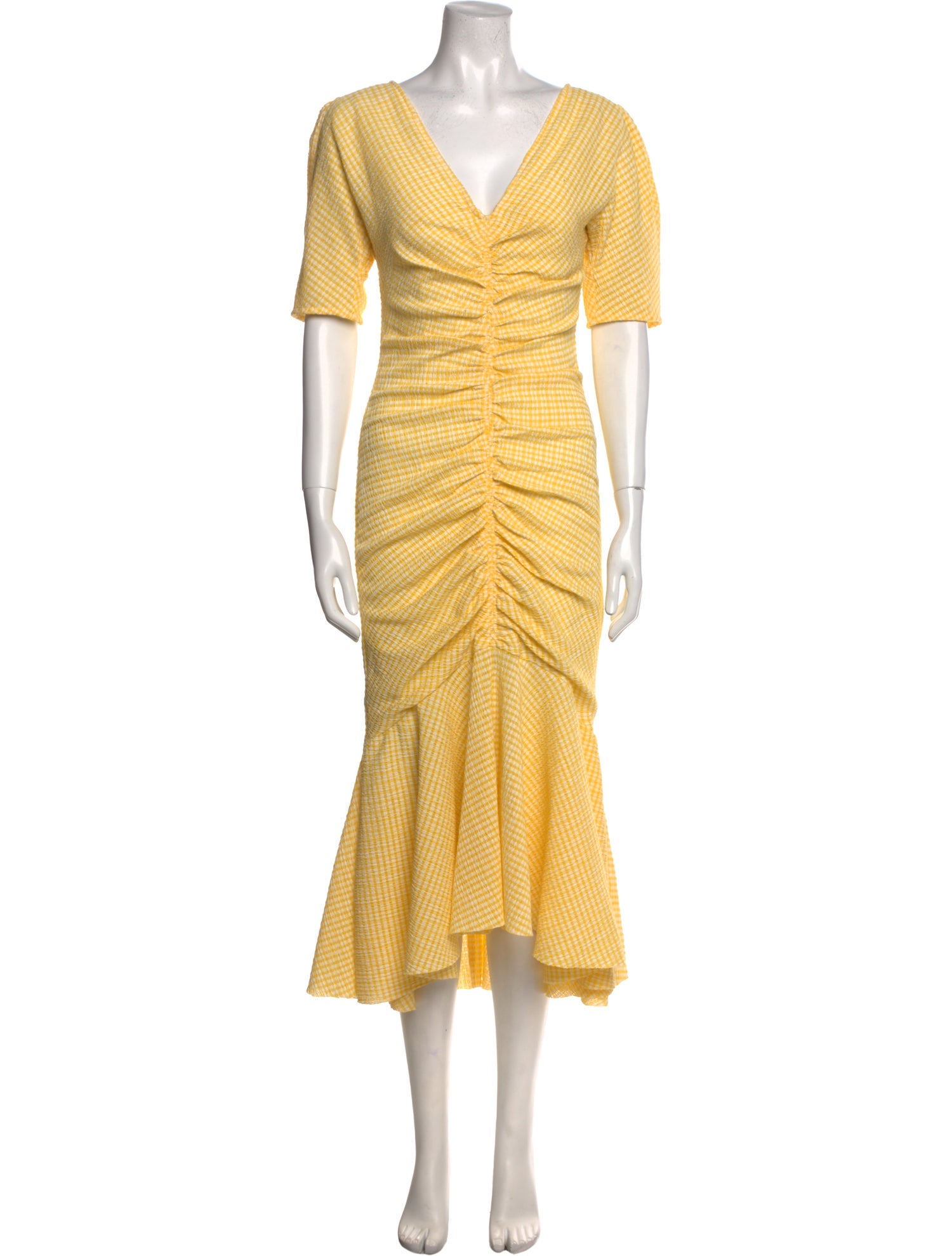 Staud V-Neck Long Dress