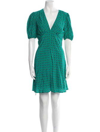 Staud Printed Mini Dress