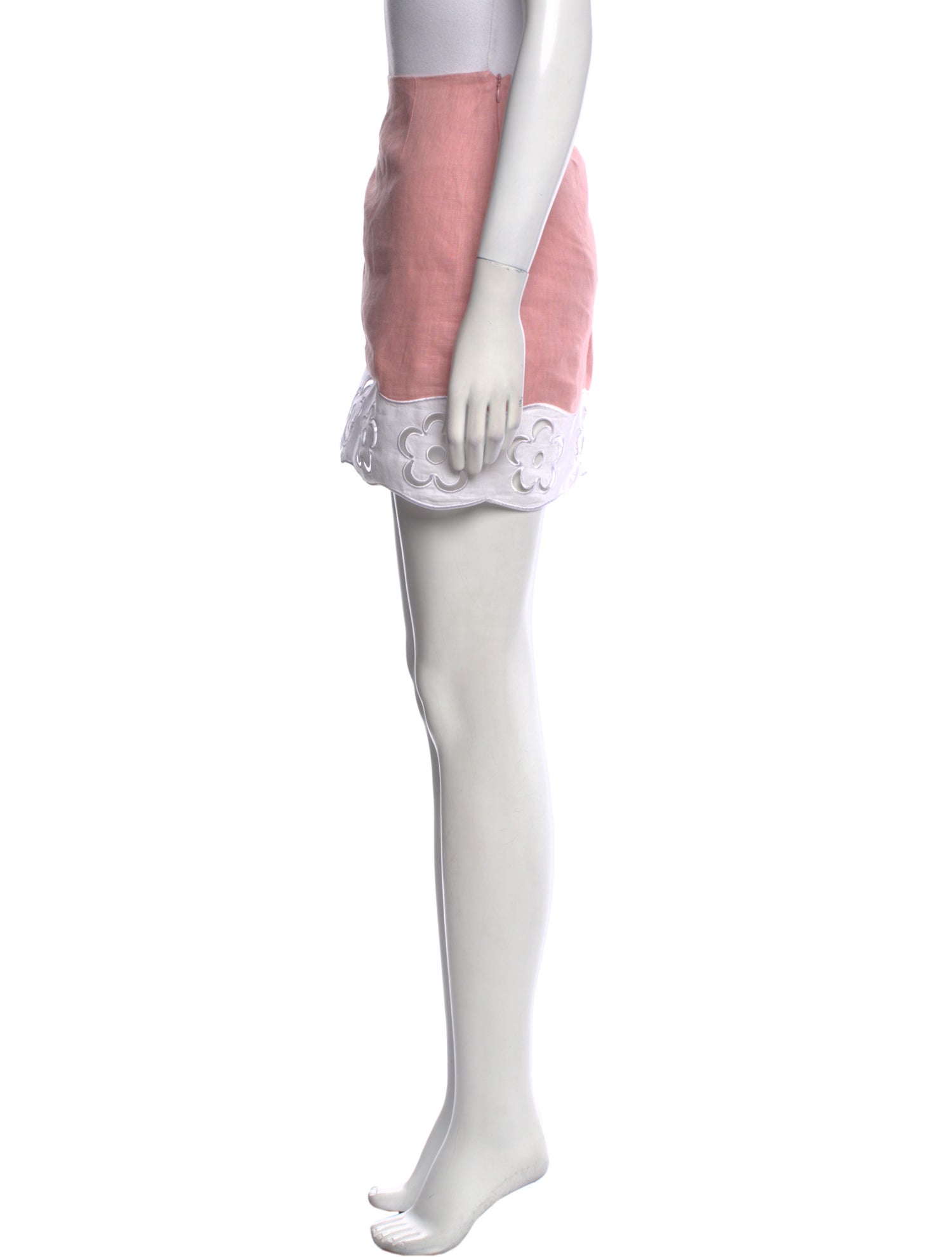 Staud Linen Mini Skirt