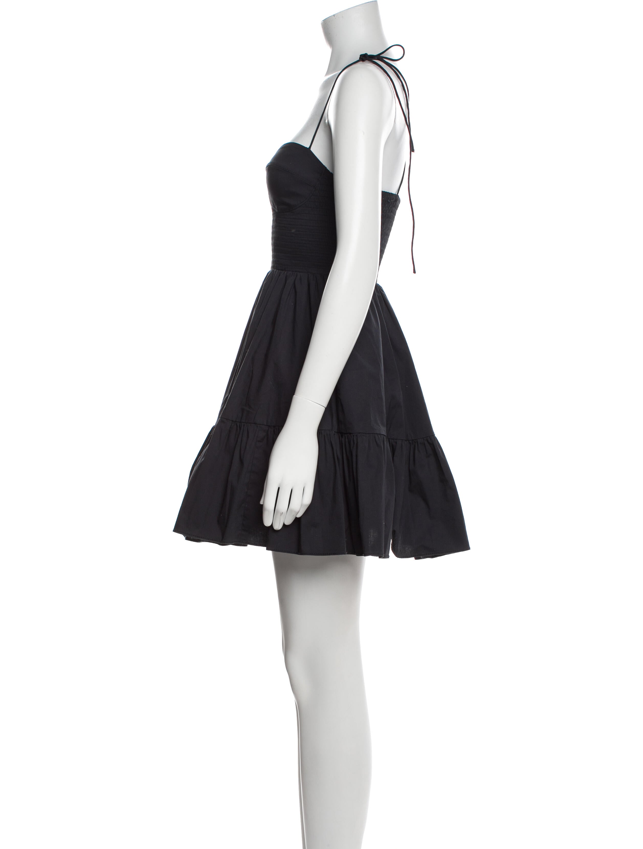 Staud Square Neckline Mini Dress