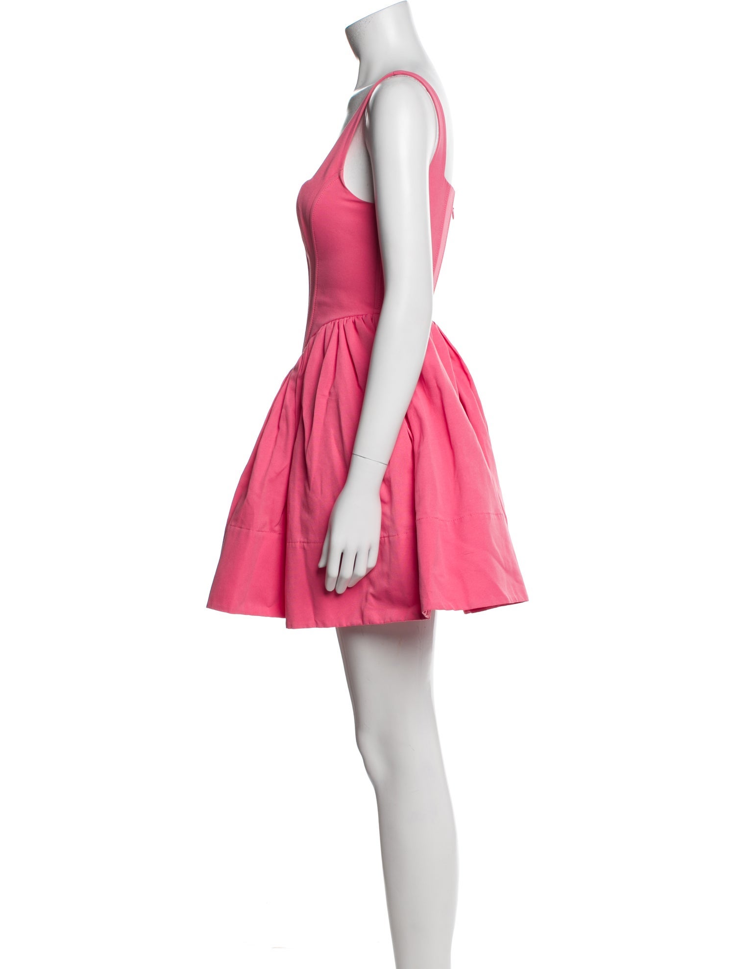 Staud Square Neckline Mini Dress