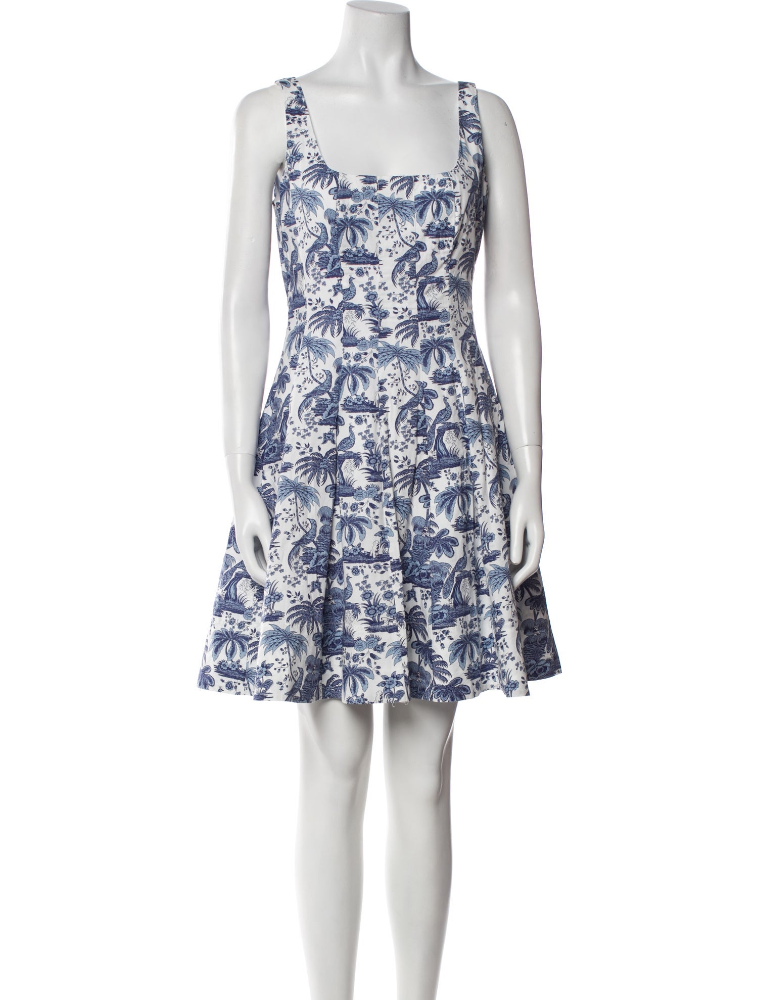 Staud Floral Print Mini Dress