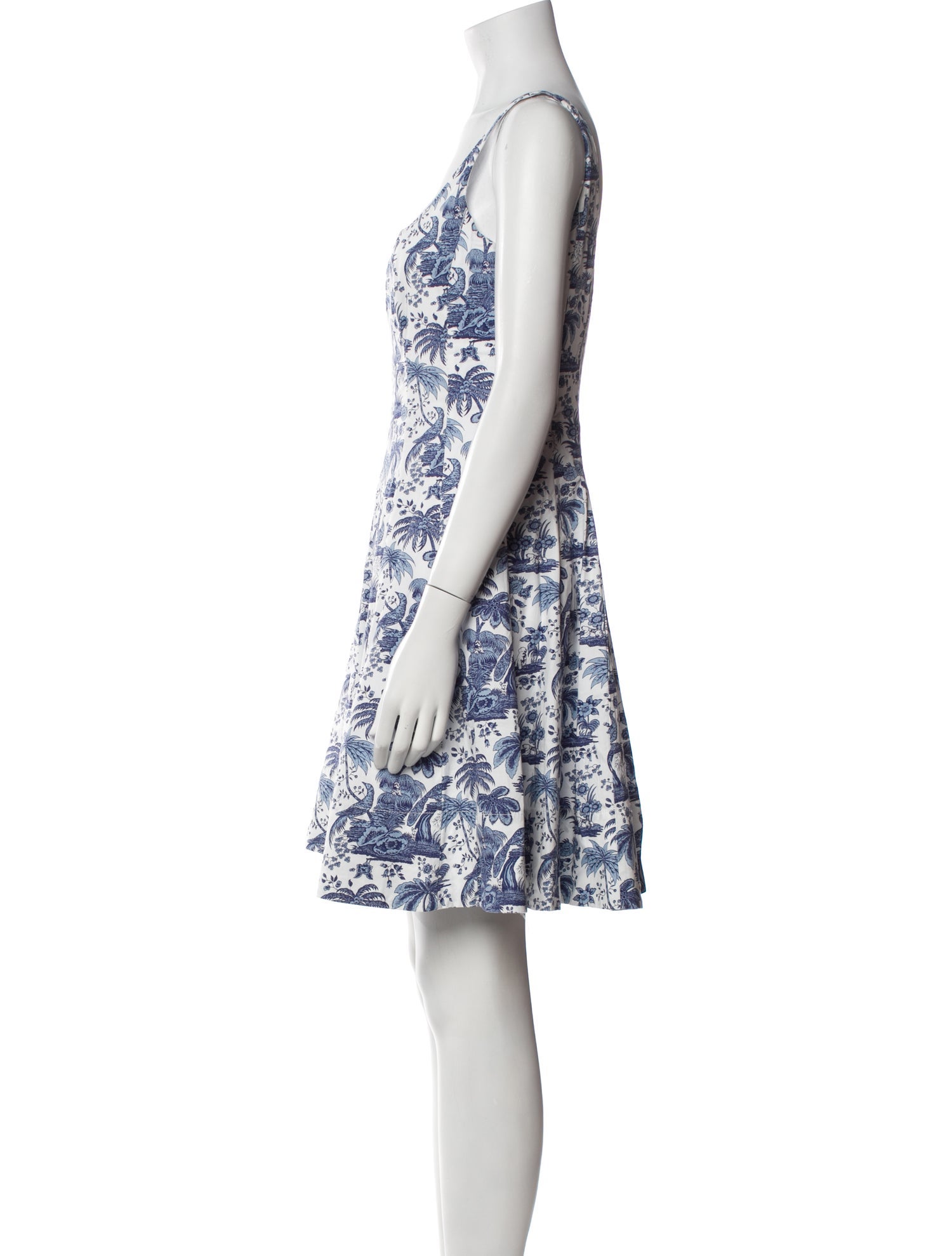 Staud Floral Print Mini Dress