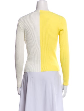 Staud Colorblock Pattern Sweater