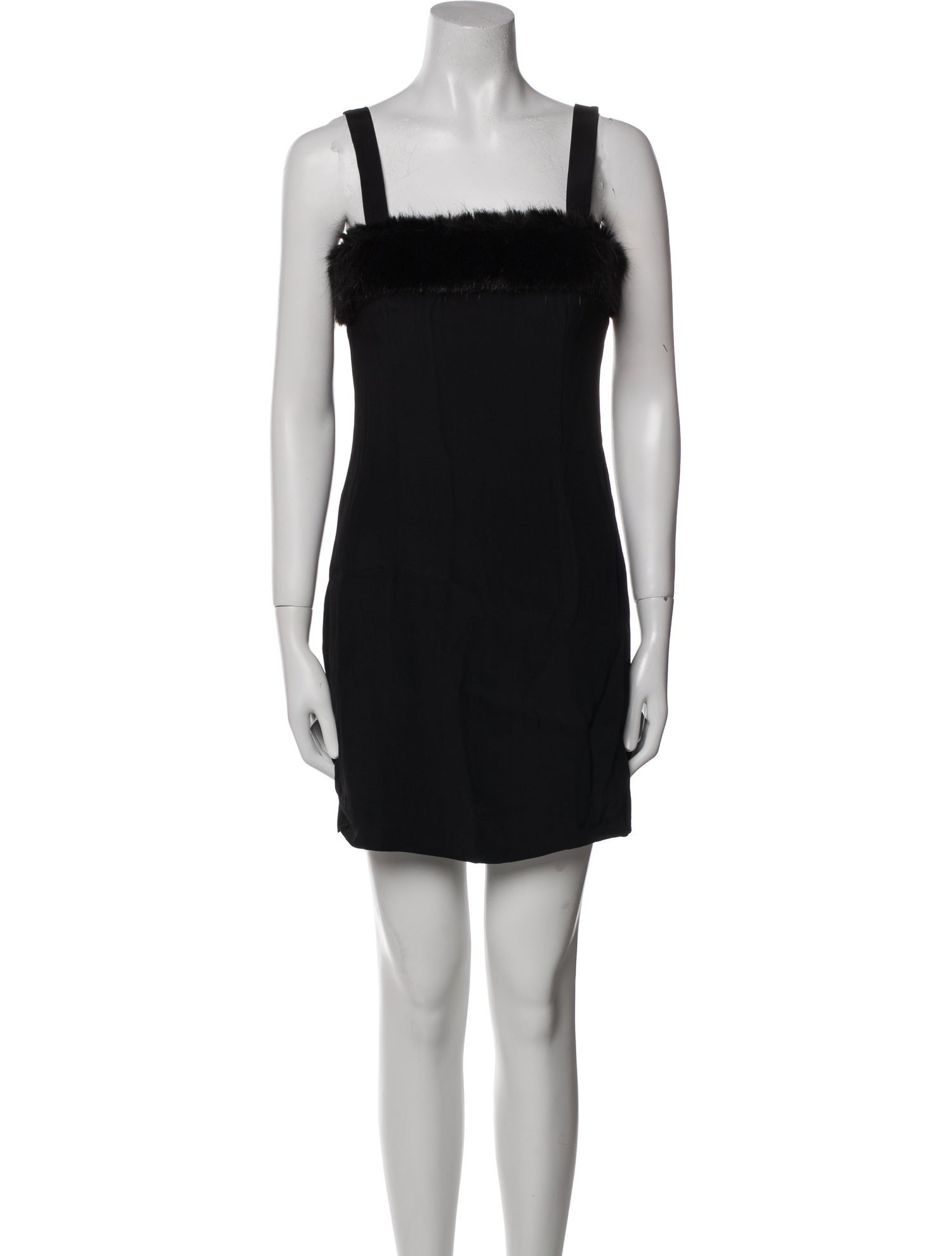 Staud Square Neckline Mini Dress