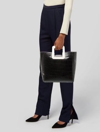 Staud Leather Top Handle Bag