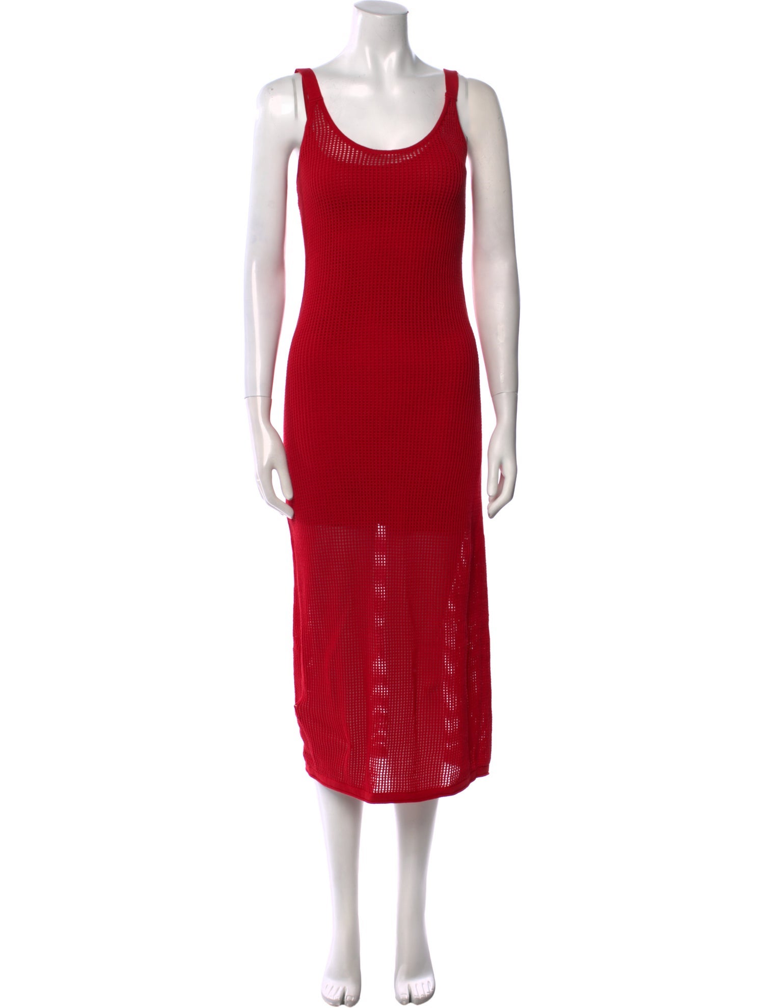 Staud Scoop Neck Long Dress