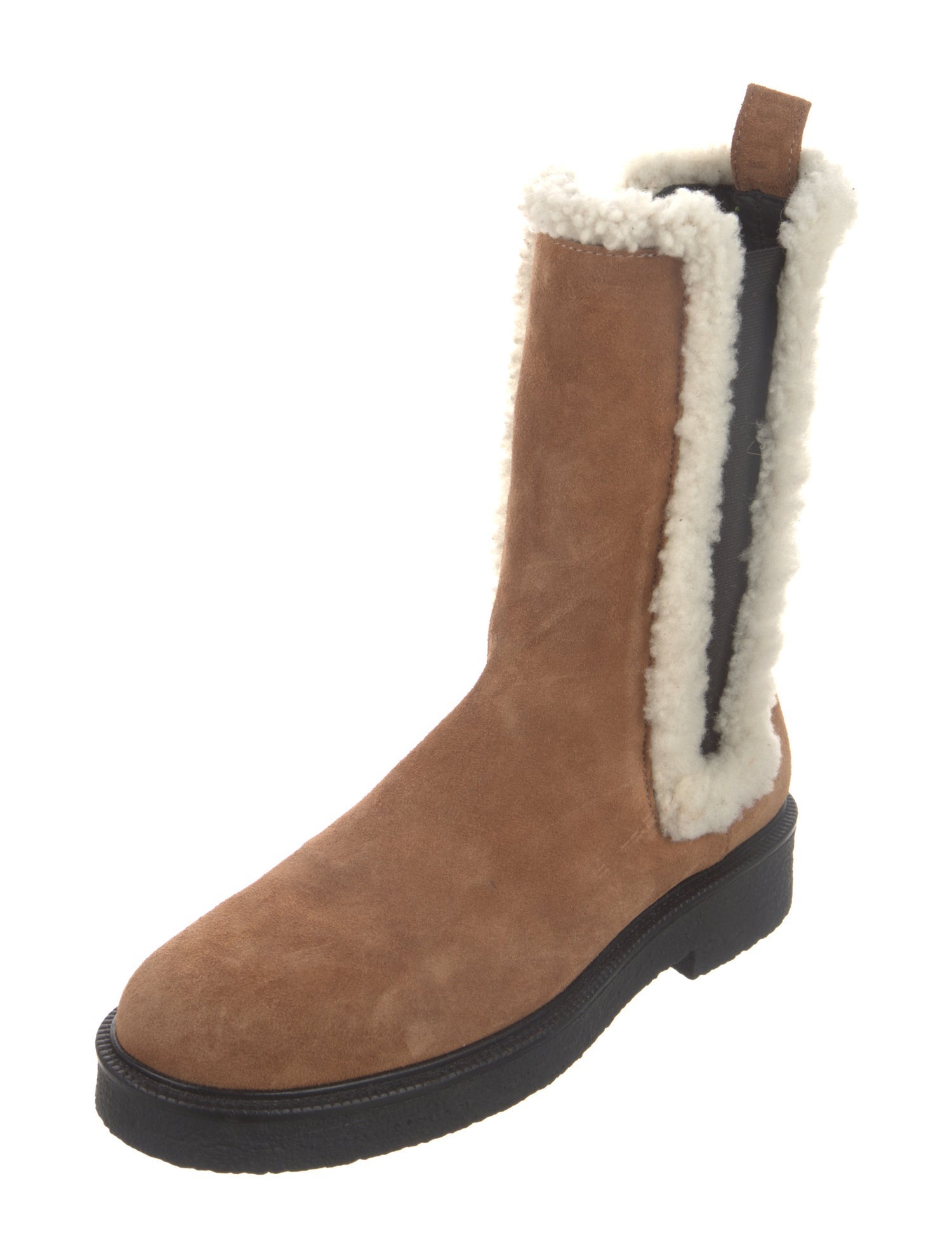 Staud Suede Colorblock Pattern Chelsea Boots
