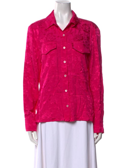 Staud Long Sleeve Button-Up Top