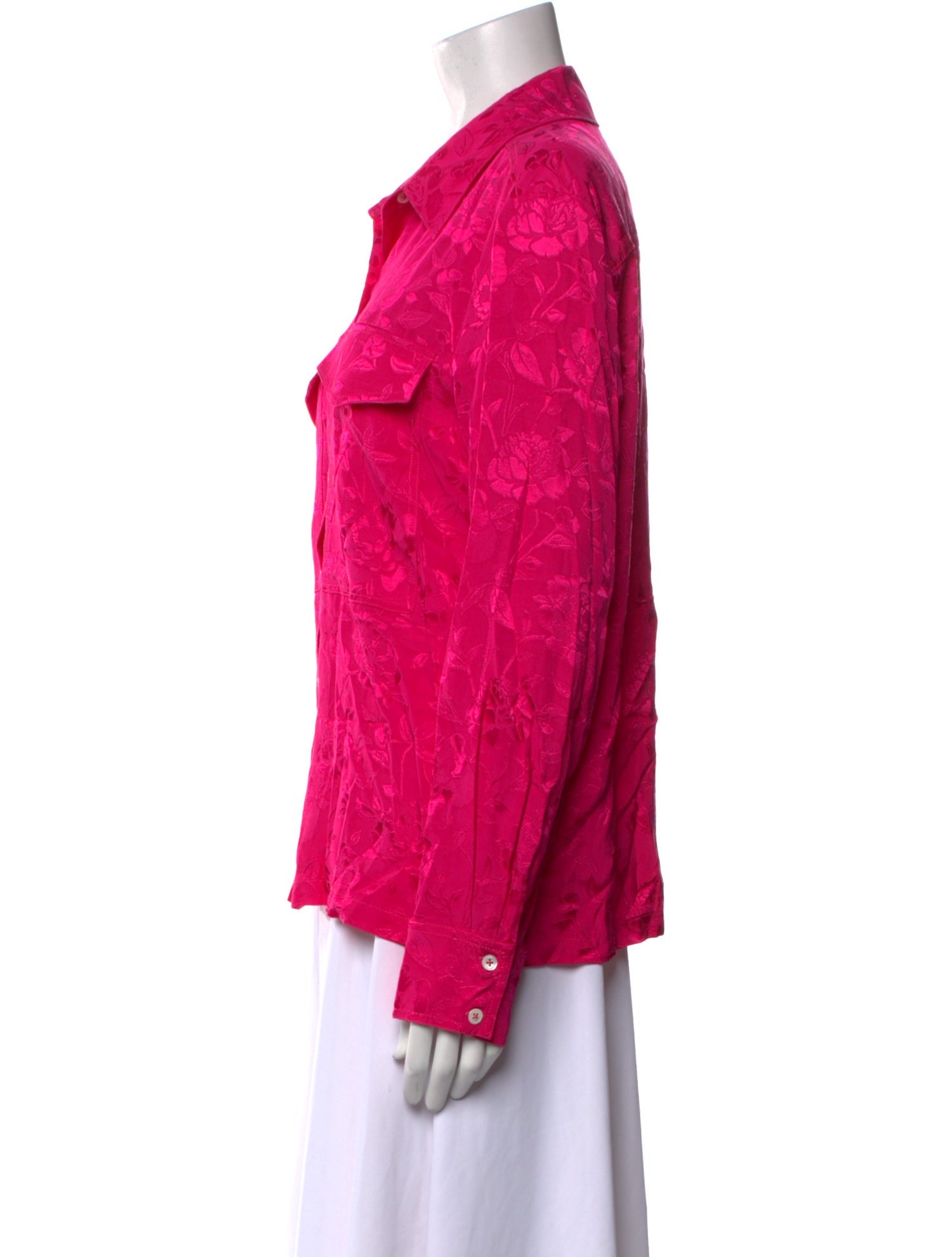 Staud Long Sleeve Button-Up Top