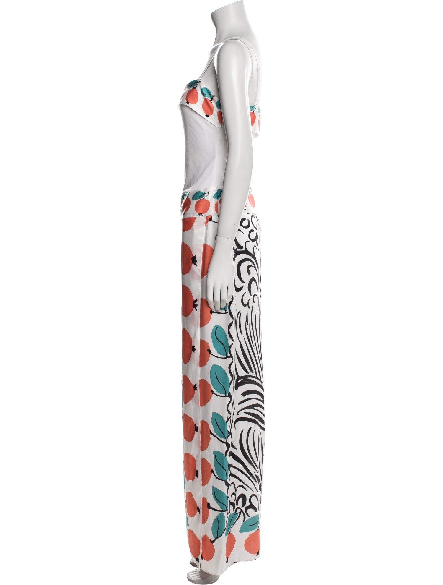 Staud Printed Long Dress