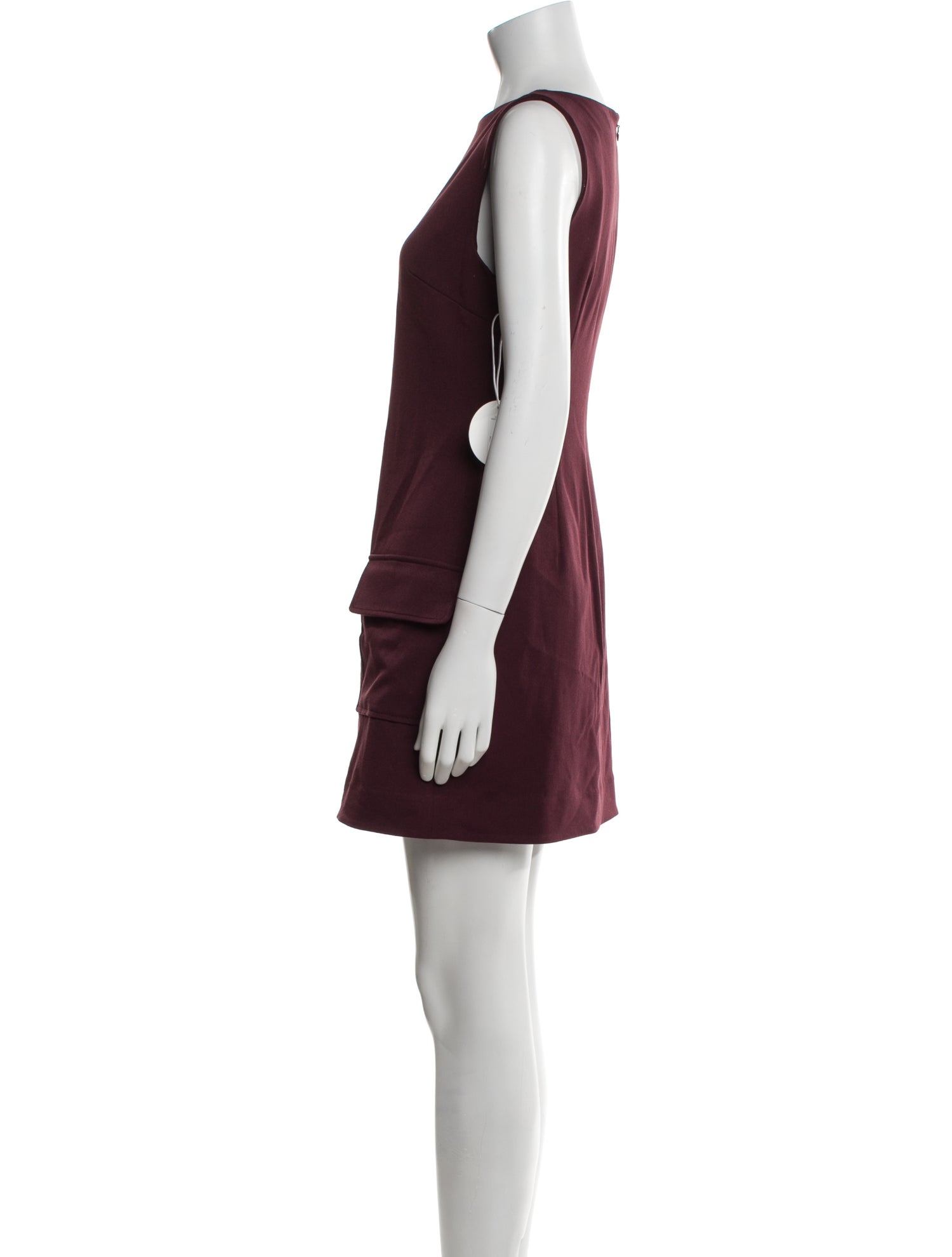 Staud Bateau Neckline Mini Dress