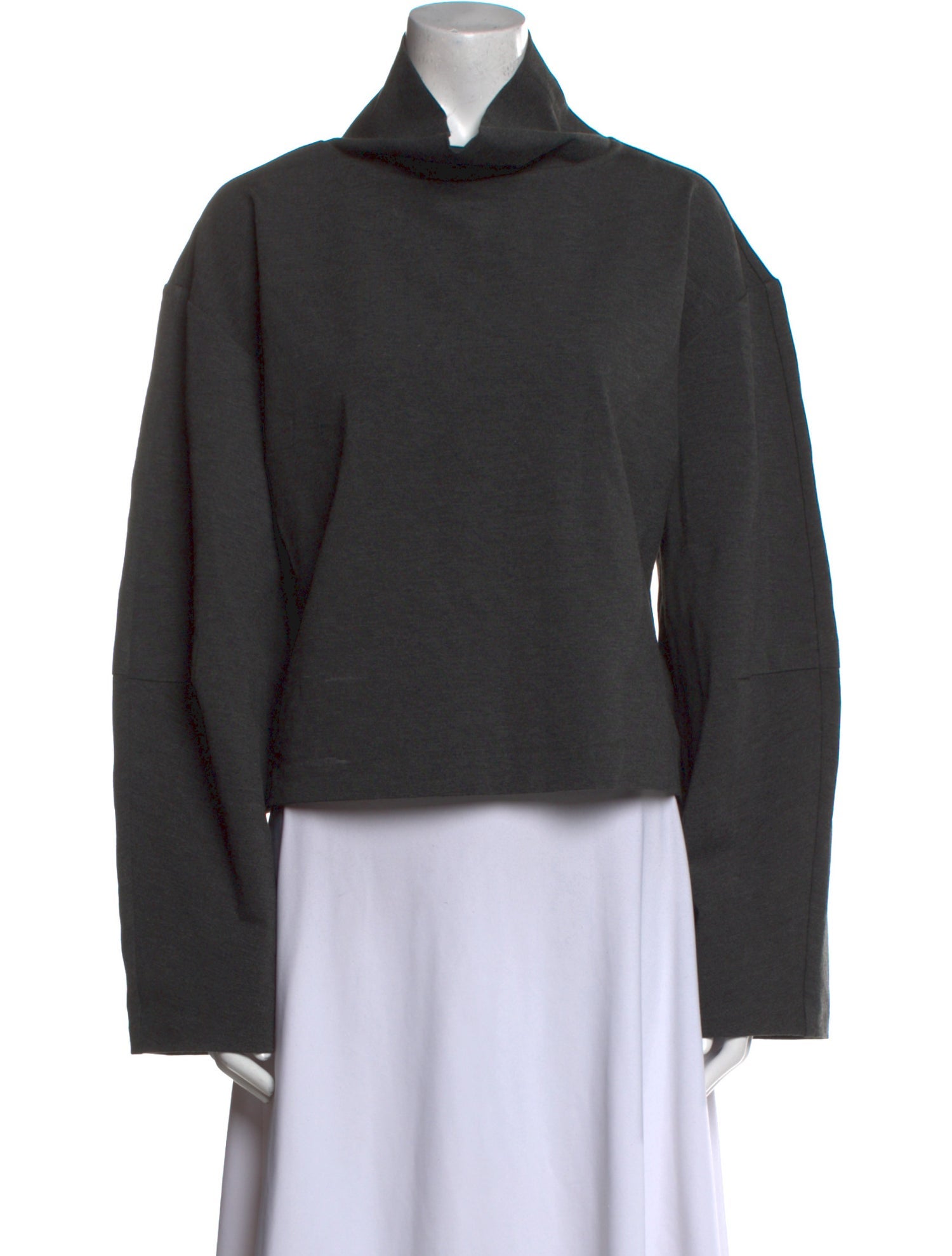 Staud Cowl Neck Long Sleeve Sweatshirt