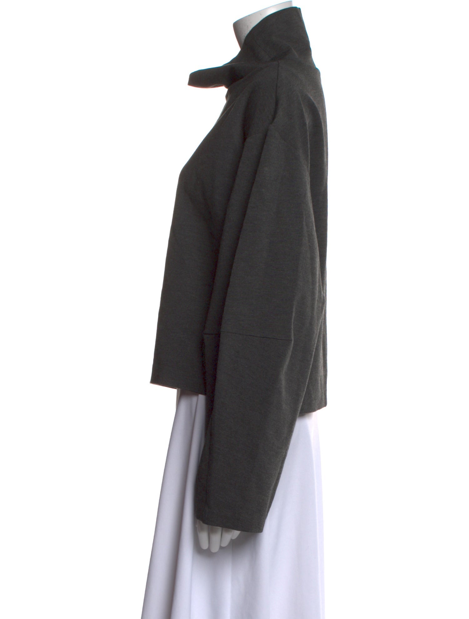 Staud Cowl Neck Long Sleeve Sweatshirt