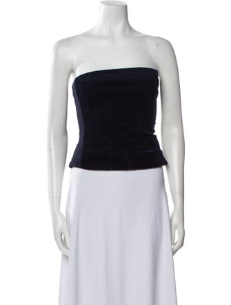 Staud Strapless Crop Top