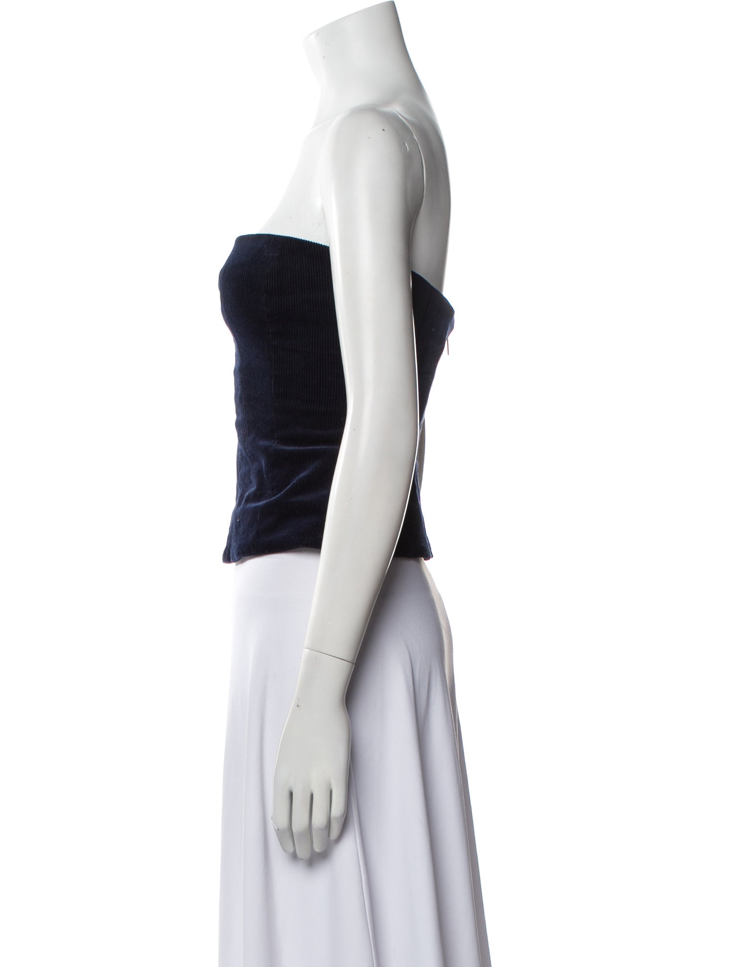 Staud Strapless Crop Top