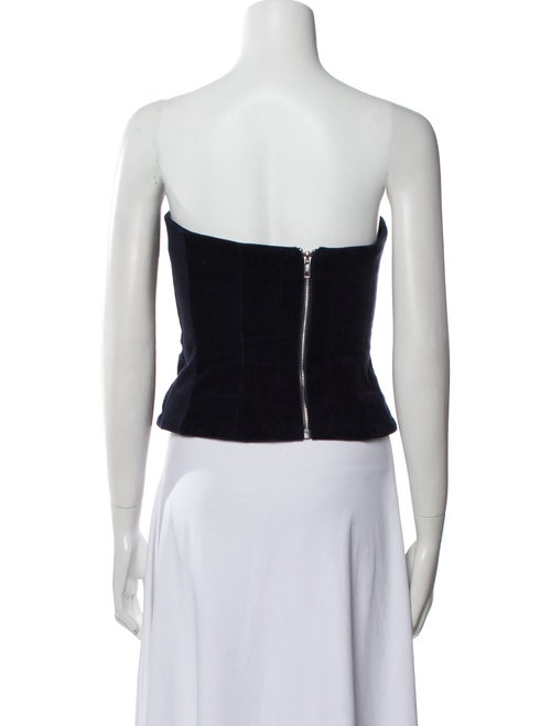 Staud Strapless Crop Top