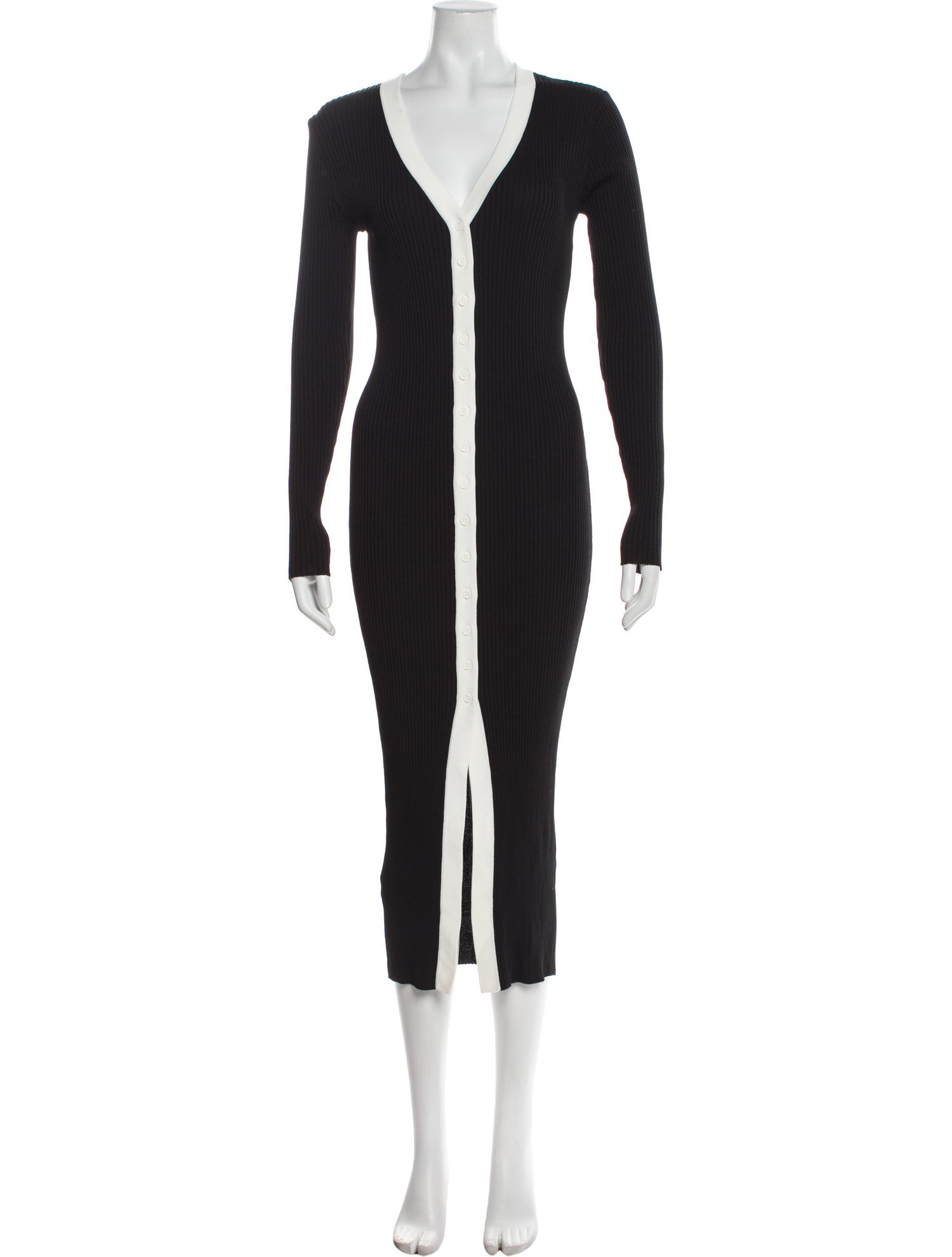 Staud V-Neck Midi Length Dress w/ Tags