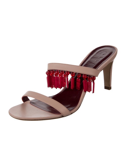 Staud Leather Printed Slides