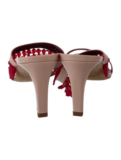 Staud Leather Printed Slides