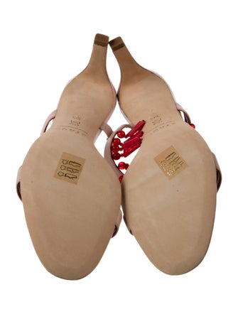 Staud Leather Printed Slides