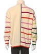 Staud Striped Mock Neck Cardigan
